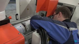 Установка термоизоляции на материальный цилиндр