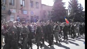 Парад казаков в Перевальске