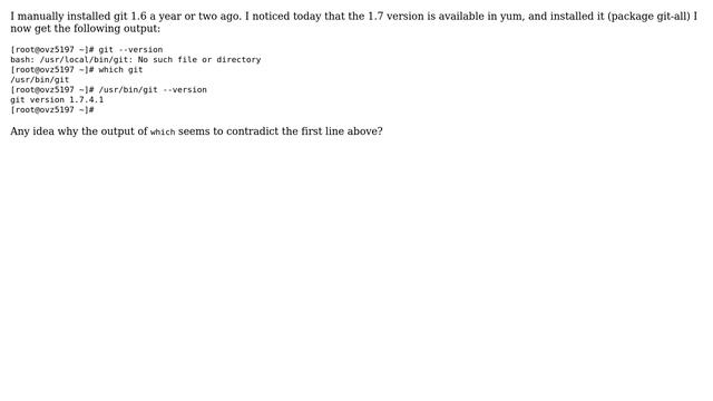 Unix & Linux: Multiple installed versions of git - centos смотреть онлайн