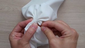 БОЛЬШОЙ БАНТ из шёлка ✨️✨️✨️DIY fabric HAIR BOW