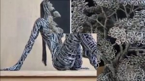 Фото интересных скульптур из проволоки