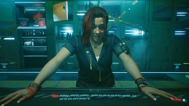 Cyberpunk 2077 Ordering the drink named after V смотреть онлайн
