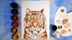 КАК НАРИСОВАТЬ ТИГРА? РИСУЕМ ТИГРА.