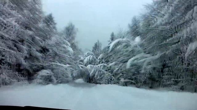 Сказочная зимняя дорога. о Сахалин .2017 год. смотреть онлайн