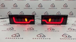 Задние тюнинг фонари на Ваз 2108-2114 в стиле Audi тонированные с бегающими поворотниками