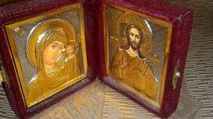 Купил икону Складень.  Венчальная пара