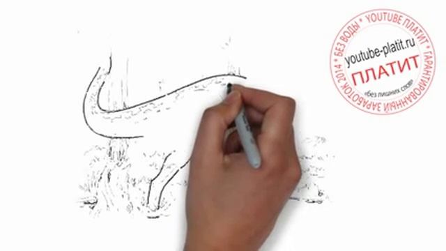 Учимся рисовать динозавров Как нарисовать динозавра тирекса поэтапно карандашом смотреть онлайн