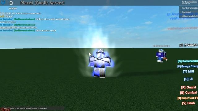 Roblox Ultra instinct Script FE! смотреть онлайн