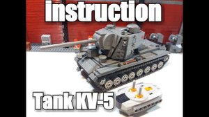 ЛЕГО КВ-5 ИНСТРУКЦИЯ. lego tanks: KV-5 on RC. Instruction.