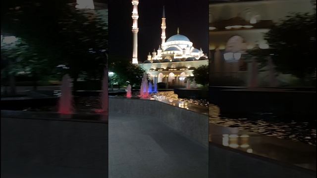 грозный. мечеть сердце чечни в грозном. вечерний грозный фото. едем в грозный. грозный мечеть сердце чечни 2021.