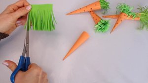 DIY Морковка из бумаги своими руками за 5 минут. Простые поделки из бумаги
