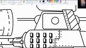 Как нарисовать танк ГИБРИД КВ-44 + КАРЛ-44 из Мультики про танки