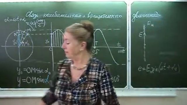 Связь колебательных и вращательных движений Физика в техникуме смотреть онлайн