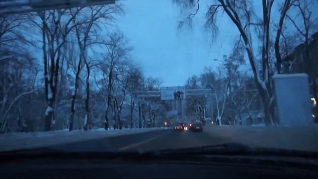 Донецк 10.1.2019г после снегопада! центр города + первая линия! смотреть онлайн