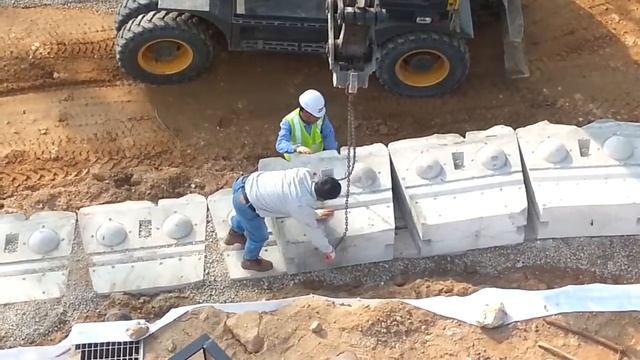 Монтаж блоков подпорных стен "Штарком" (1) смотреть онлайн