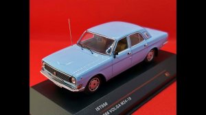 Модель автомобиля ГАЗ 2410 (1986) голубого цвета в масштабе 1:43 от IST-models.