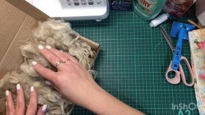 Обработка и покраска козьей шерсти 1 часть