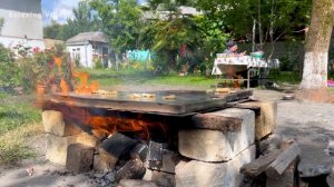 РЕЦЕПТ ЖАРЕННЫХ ПЕРЕПЕЛОВ, КОМПОТ ИЗ ПЕРСИКОВ И АБРИКОСОВ Азербайджанская Кухня Деревенская Кухня