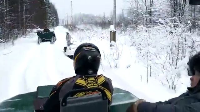 зимний выезд на болотоходе(переломке/каракате) Пермский край смотреть онлайн