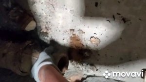 Замена чугунного канализационного колена на полипропилен.