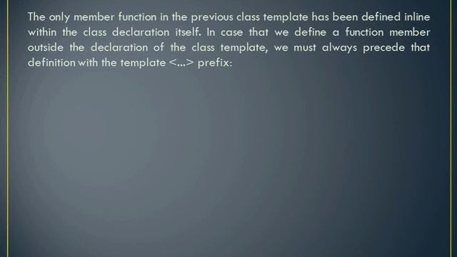 Templates - C++ (Function, Class, specialization, Non-type parameters, multiple-file projects) смотреть онлайн