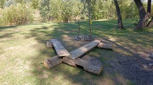 Удобная для отдыха туристическая стоянка