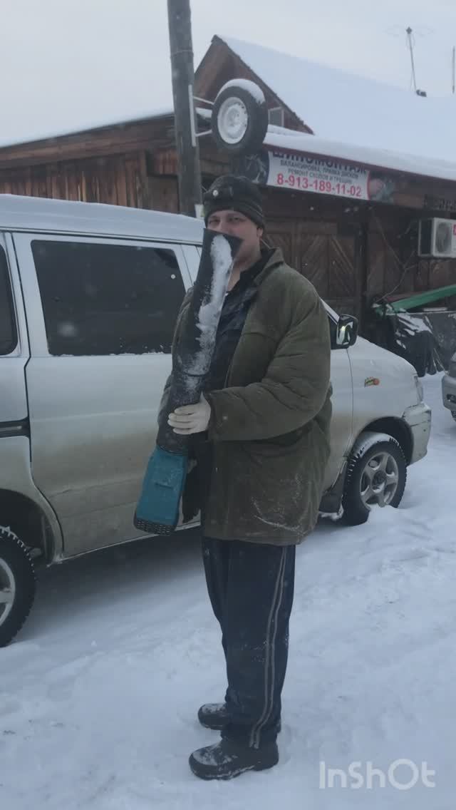 Аккумуляторная воздуходувка с Алиэкспресс. Heimerdinger battery blower against snow.