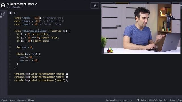 Числовой палиндром | Решаем задачу с LeetCode на JavaScript