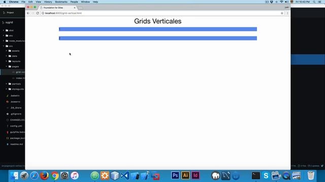Foundation 6, SASS y XY Grid  - Grids Verticales