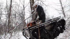 Гусеничный вездеход PatrolTrack/ПатрульТрак. Зима.