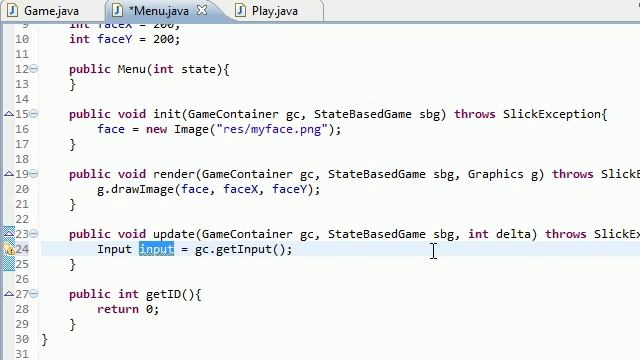 Java Game Development with Slick - 11 - Grabbing Keyboard Input From the User смотреть онлайн