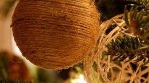 ❤♥НОВОГОДНИЕ ИГРУШКИ шары НА ЕЛКУ своими руками ДЕКОР в стиле РУСТИК