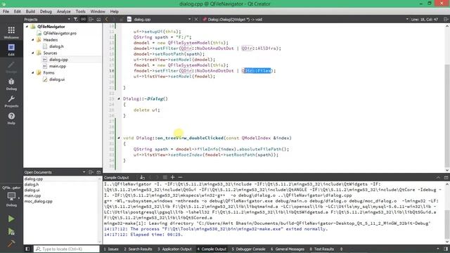 File Navigator with QT смотреть онлайн