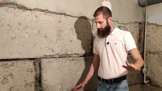 Гидроизоляция подвала из блоков ФС в Краснодаре. Сложный ремонт лестницы материалами @ummix_ru