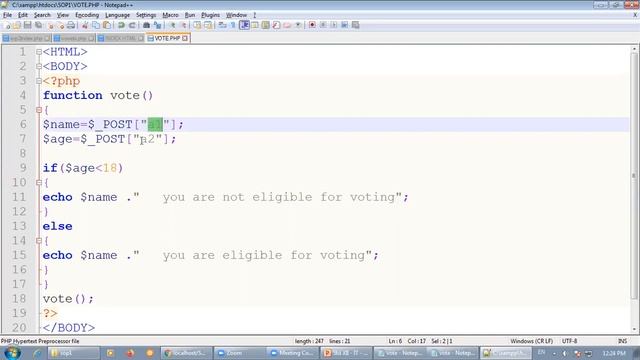 Std XII - Science - I.T. - Chapter 5 - Server-Side Scripting (PHP) - Session 7