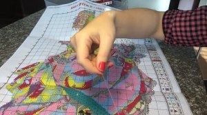 37.   Мирабилия с AliExpress. Королева Весны. Отчет. Вышивка на реках в два прокола. Cross stitch.