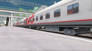 Отправление поезда №125 Новосибирск — Тюмень со станции Новосибирск Главный | Trainz 19