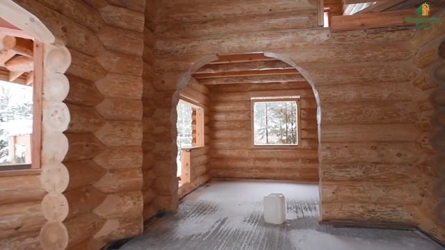 НАСТОЯЩИЙ РУБЛЕНЫЙ  дом. Деревянный дом из бревна  "Подмосковная Сказка"