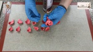 Пион из карамели. Работа с изомальтом