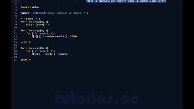 arrays – python (matriz mas numero) – смотреть онлайн видео от Понятный ...