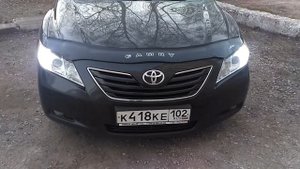 Тойота Камри 40 Camry 40 дхо, дневные ходовые огни в поворотники.
