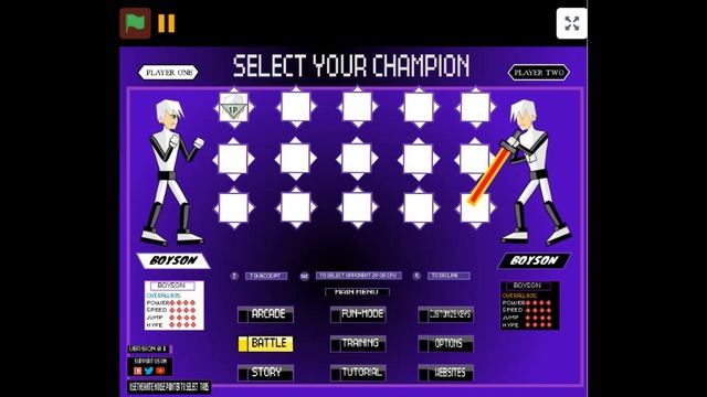 Everron simplistic 2d animated fighting game roster expansion select screen unselect fighter added смотреть онлайн