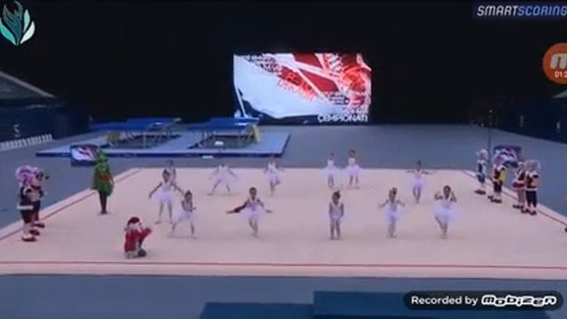 Гимнастки клуба Старт.Показательный танец смотреть онлайн