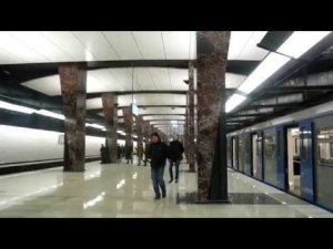 участок БКЛ Петровский парк - Деловой центр в день открытия. 26 февраля 2018 год
