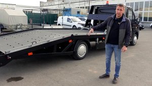 ГАЗель NEXT с ломаной эвакуаторной платформой: профессиональная уникальная переделка с документами.