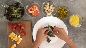 Салат «Цезарь» с КРЕВЕТКАМИ! Обязательно приготовьте!