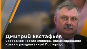 Дмитрий Евстафьев. Свободное кресло спикера, финансирование Киева и раздраженный Писториус