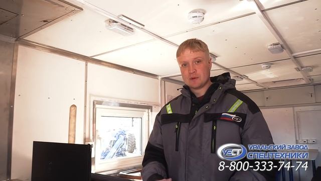 Жилой модуль на шасси Урал-NEXT производства Уральского Завода Спецтехники смотреть онлайн
