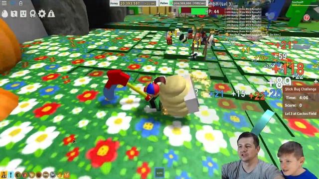 РОБЛОКС ПЧЕЛОВОД! ЧЕЛЕНДЖ С ПАЛОЧНИКОМ! - Часть 24 смотреть онлайн