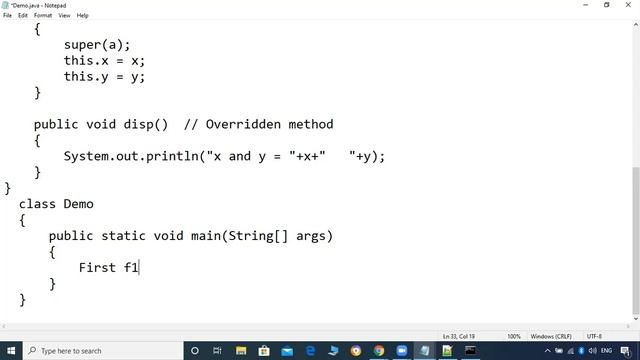13 - Method Overriding (Function Overriding) in java смотреть онлайн